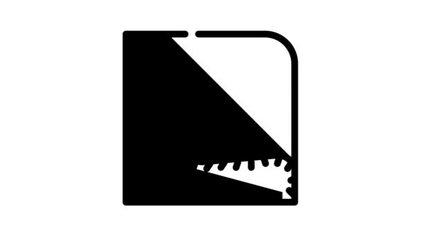 Toalha para limpar animação ícone preto — Vídeo de Stock