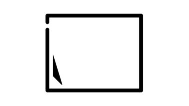 diploma tımarcısı siyah simge canlandırması