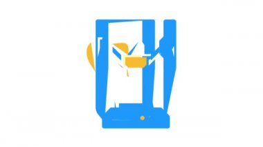 3d yazıcı elektronik ekipman renk canlandırması