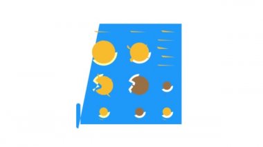 Bozuk paralar müze renk simgesi canlandırması