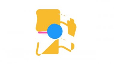 Omurga kesme renk simgesi canlandırması