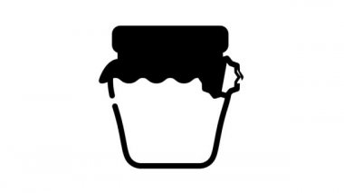 bal alerjisi siyah simge animasyonu