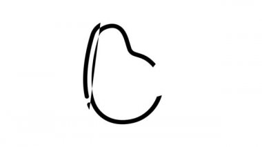 Et alerjisi siyah simge canlandırması