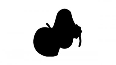 meyve ve sebze alerjisi siyah simge animasyonu