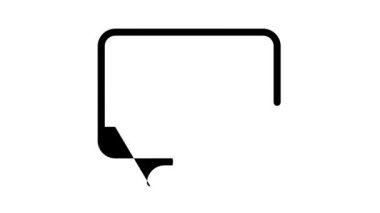 Kodlama işletim sistemi siyah simge canlandırması