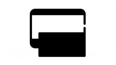 İşletim sistemi siyah simge canlandırması olan disk