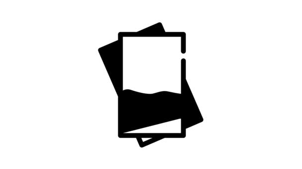 카드 마시스 액세서리 블랙 아이콘 애니메이션 — 비디오
