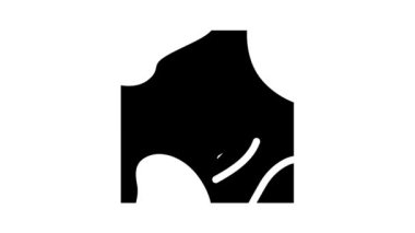 Fairway gemileri glyph simge canlandırması