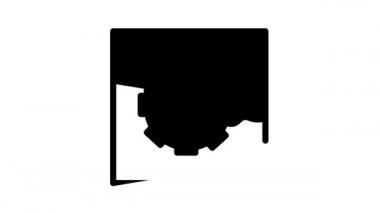 lagün gelgit enerji santralleri siyah simge animasyonu