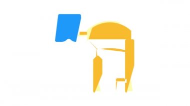 Pantograf renk canlandırmalı otobüs durağı