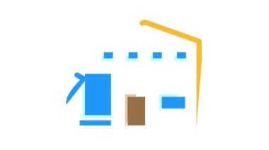 elektrikli araba renk canlandırması için ev şarj istasyonu