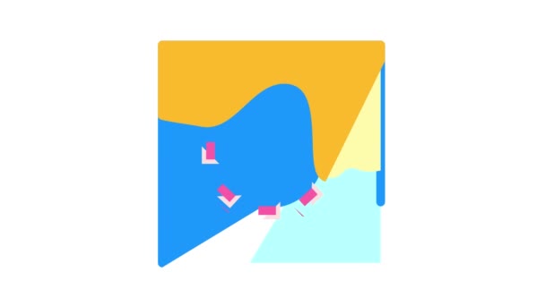 Lagune centrales marémotrices animation icône couleur — Video