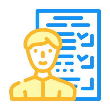 Müşteri anketi Kyc renk vektör çizimi