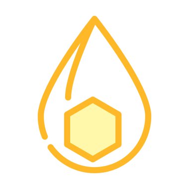 Yağ besin gerçeği renk vektör illüstrasyonu