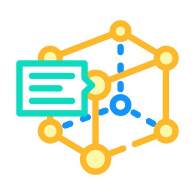 Üretim renk ikonu vektör illüstrasyonunun prototipi