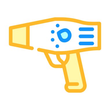 saç kurutma makinesi renk vektör çizimi