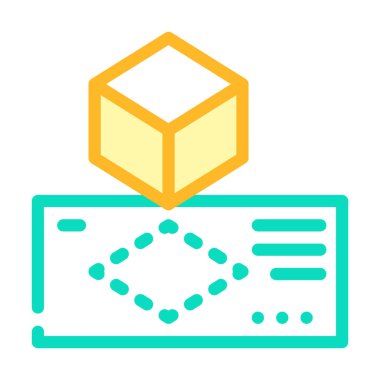 Şablon renk vektör illüstrasyonu oluşturuluyor