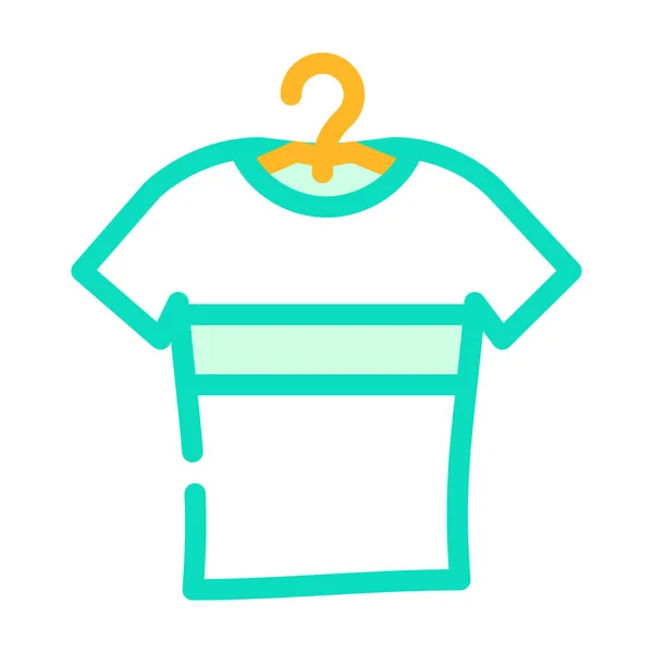 Camiseta elegante icono de color vector ilustración — Vector de stock