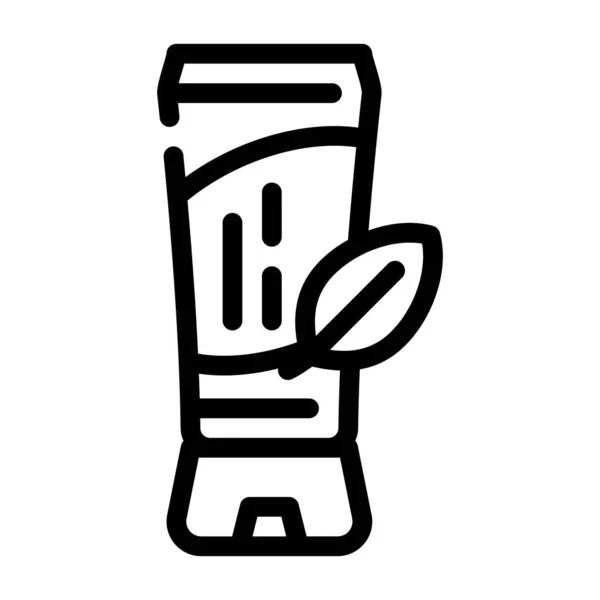 Natural teñido hidratante línea icono vector ilustración — Vector de stock