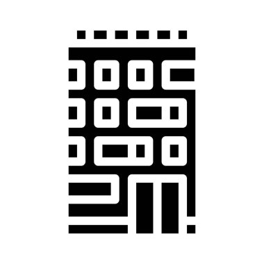 apartman sembolü vektör illüstrasyonuName