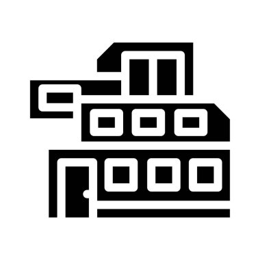 Modern ev oluşturma sembolü vektör illüstrasyonu