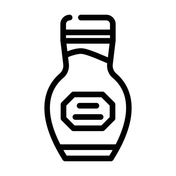 Verpackung Wasabi Linie Symbol Vektor Illustration — Stockvektor