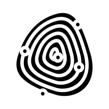 parmak izi istemcisi kyc simge vektör çizimi