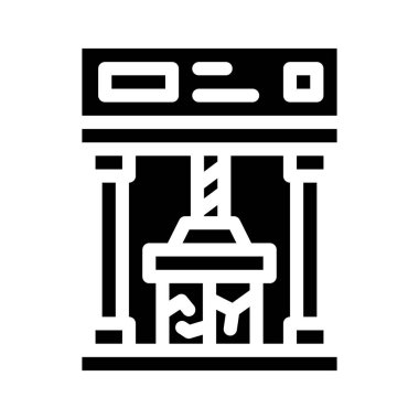 çarpışma testi sembolü vektör çizimi