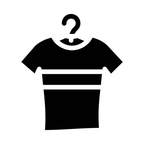 T-shirt κομψό εικονίδιο glyph διανυσματική απεικόνιση — Διανυσματικό Αρχείο