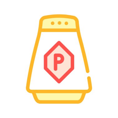 biber baharatı renk vektör illüstrasyonu