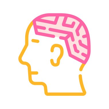 çözüm bulunması, labirent renk ikonu vektör illüstrasyonu