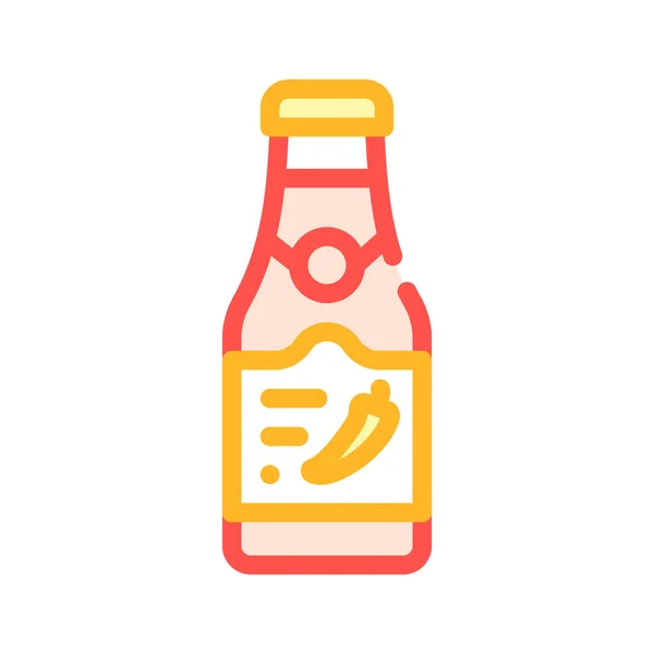 Industrial spicy sauce color icon vector illustration — Stock Vector