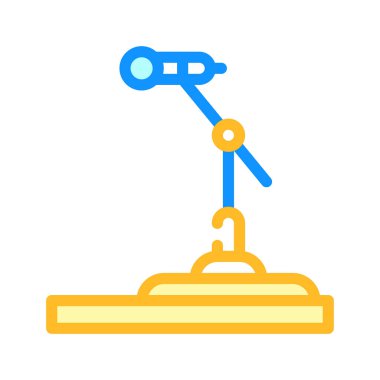 Konuşma tostu renk ikonu çizimi için mikrofon beklemede.