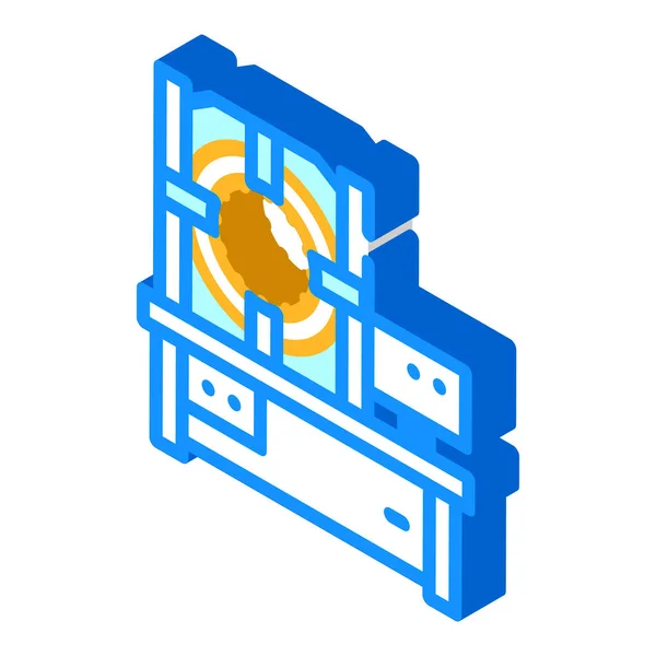 Illustration vectorielle d'icône isométrique de machine à sertir industrielle — Image vectorielle