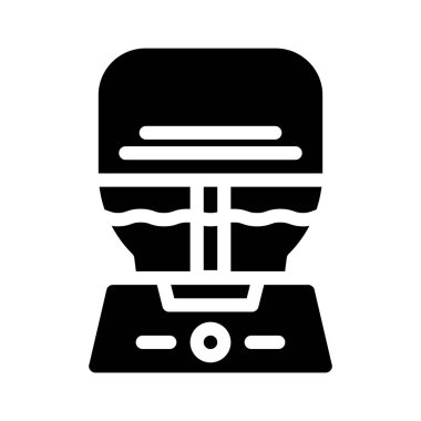 Hava temizleyici ve nemlendirici sembol vektör illüstrasyonu