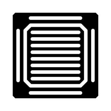 tavan filtresi kabartma simgesi vektör resimleme düzlüğü