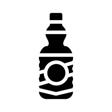 Yağ şişesi sembol vektör çizimi düz