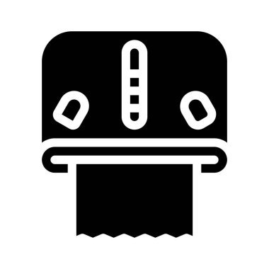 Silme simgesi simgesi vektör illüstrasyonlu duvar dağıtıcısı