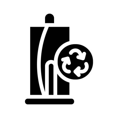 Havlular sıfır atık sembolü vektör illüstrasyonuName