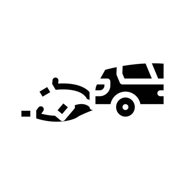 Bouteilles liées à mariage voiture glyphe icône vectoriel illustration — Image vectorielle