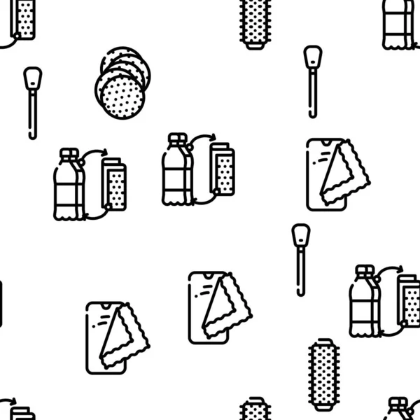 Microvezel voor schone vector naadloos patroon — Stockvector