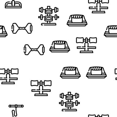 Ev Salonu Ekipmanı Vektörü Kusursuz Desen