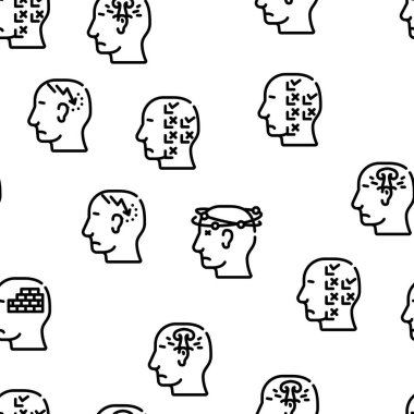 Nöroz Beyin Sorunu Vektörü Kusursuz Desen