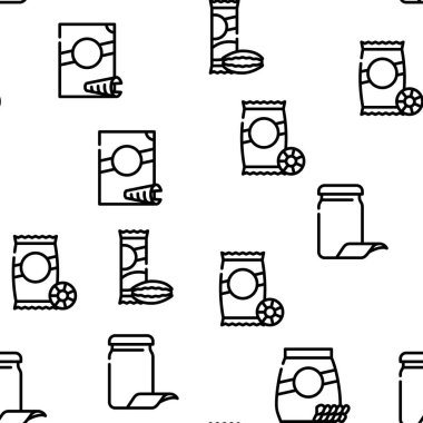 Makarna Paketi Vektörü Kusursuz Desen