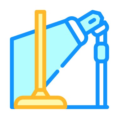 Dansçı bacak renk ikonu vektörü için ekipman. Dansçı bacak işareti için ekipman. izole edilmiş sembol çizimi