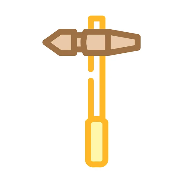 Schweißhammer Farbe Symbol Vektor Illustration — Stockvektor