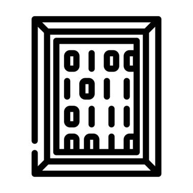 dijital resim çizgisi vektör illüstrasyonu