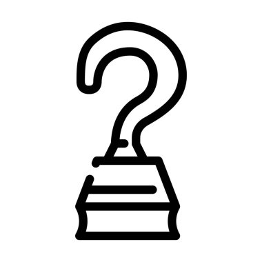 kanca elli korsan çizgisi ikon vektör çizimi