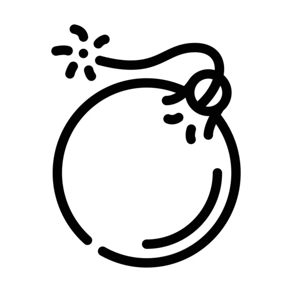 Bomba korsan hattı ikon vektör çizimi — Stok Vektör