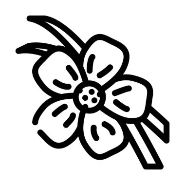 Vanilya çubukları çizgi vektör çizimi